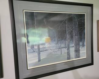 Vintage 1980 Midnight Black Wolf By Robert Bateman Limited Edition 13,705/25,352
