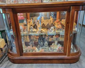Beautiful display cabinet with more David Winter houses.