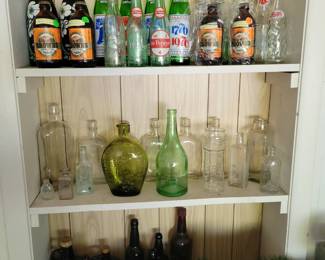 Antique bottle collection.
