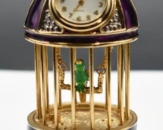 Elgin mini clock with bird