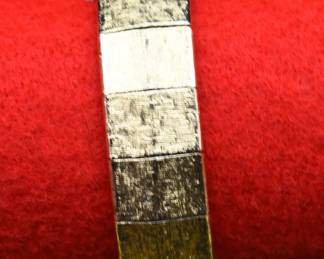Vintage Emmons gold tone textured bracelet