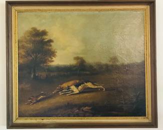 English 19th c sporting oil attributed to John Sartorius