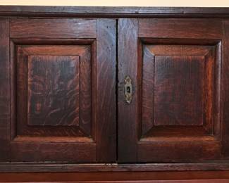 Late 17th or Early 18th c Hanging Chest with interior drawers.