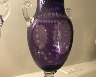 Beautiful craftsmanship with elegant pistol handles. Deep Amethyst color