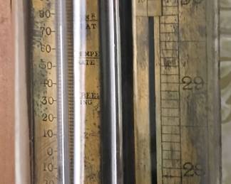 Detail of Charles Wildner 19th c Stick Barometer