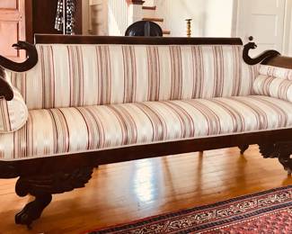 19th c American Classical Sofa