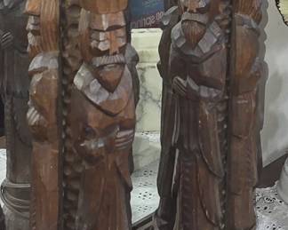 PAIR of MID CENTURY 3 KINGS LAMPS