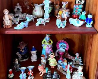 Variety Of Vintage Decorative Porcelain Ceramic Figures