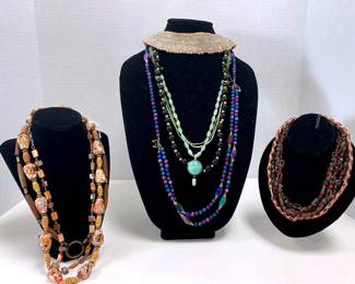 Assorted Vintage Fashion Jewelry Necklaces