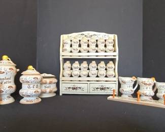 22 Piece Original Vintage Japan Brown Onion Set