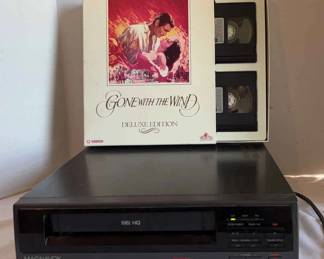 Magnavox VHS HQ Gone Wirh The Wind Deluxe Edition VHS