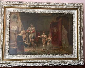 Antique Victorian French Framed Print