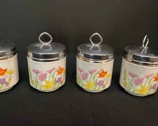 4 Vintage Seymour Mann Large Egg Coddlers
