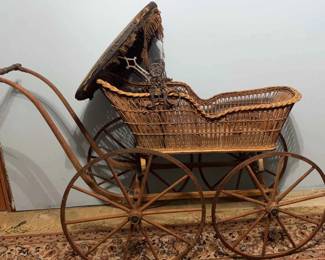 Antique Wicker Carriage