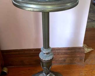 Vibtage Smoking Stand Pedestal Ashtray Vintage Corn Cob Pipes Lighters