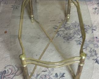 Glass Top Metal Table