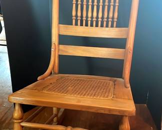 Antique Victorian Wooden Rocking Chair