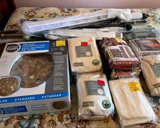 Mystery Lot Of Decorative Metal Rod Sets Vinyl Blinds Window Curtains Decorative Toilet Seat