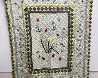 3 Vintage Decorative Quilts
