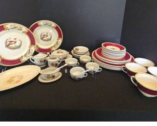 Myott Staphordshire England Tea Set Items Decorative Plates, Full China Tea Set
