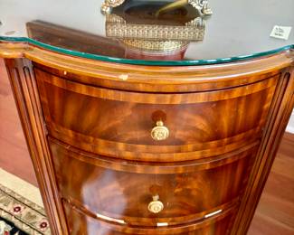 Charming End Table with faux books $165