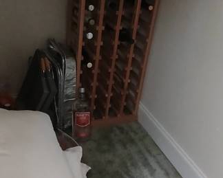 Wooden wine rack