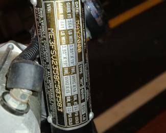 Royal Enfield vin number