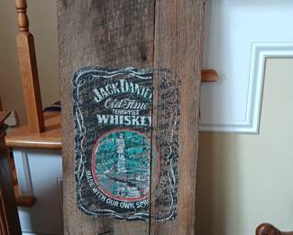 Barn wood Jack Daniel's advertisement