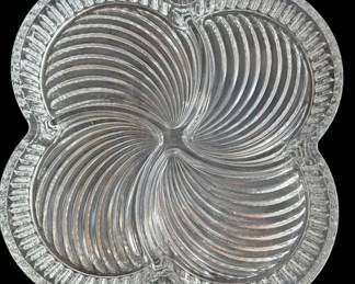 Vintage Godinger Glass Relish Tray
