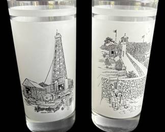Vintage Texas Commemorative Glasses