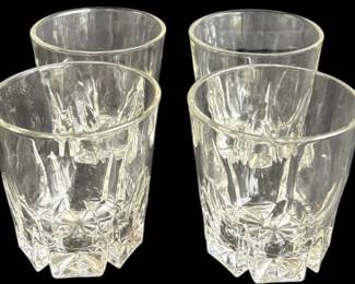 Crystal Old Fashioned Clear Glasses
