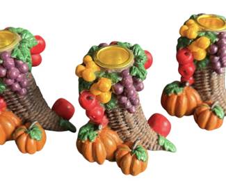 Cornucopia Tapered Candleholders