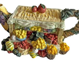 Vegetable Cart Tea Pot