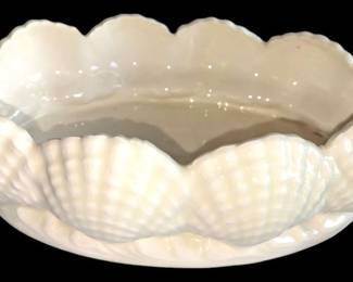 Ceramic White Shell Bowl