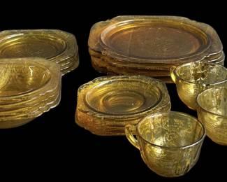 Amber Depression Glass