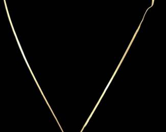 14k Stamped Gold Butterfly Necklace