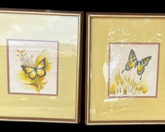 Thomas Sasser Framed Butterfly Art