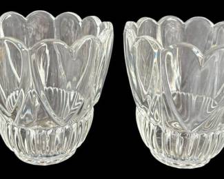 Shannon Crystal Hearts Vases