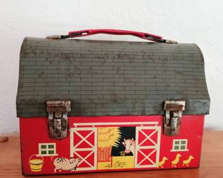 Vintage farmhouse lunch box