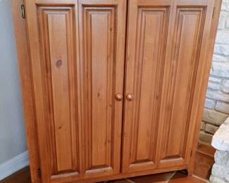 Very nice wooden corner cabinet