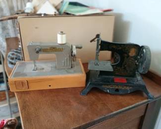 Vintage children's sewing machines