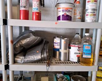 ELECTRICAL, TARPS, CLEANING ITEMS MISC.