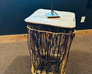 Wood, sticks side table (2 sizes)