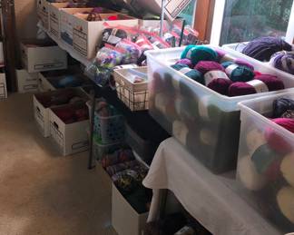 More new and used yarn. Many colors to choose from.