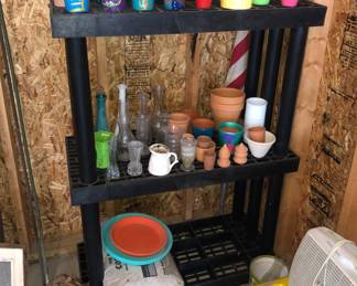 Hand painted pots.