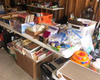 Magazines, books and office supplies.