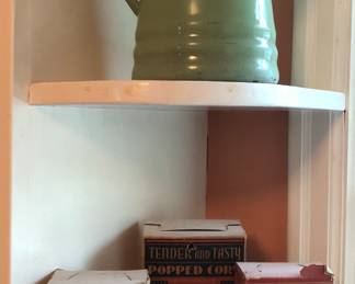 Antique paper popcorn boxes. Very cool.