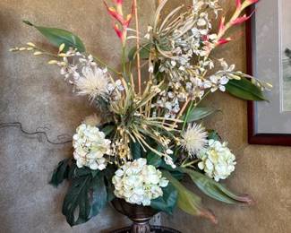 Faux floral arrangements
