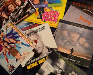 Dozens of nearly new and new comedy, horror and action laserdiscs - bulk discounts!