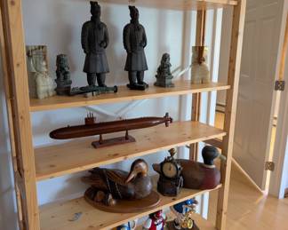 M&Ms collectables, duck decoys and art from Southeast Asia.